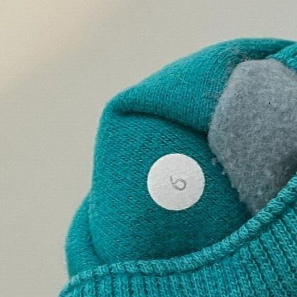 LULULEMON Scuba Hoodie Women 6 Teal Aqua Full Zip Jacket Classic Thumb Holes - Picture 3 of 8